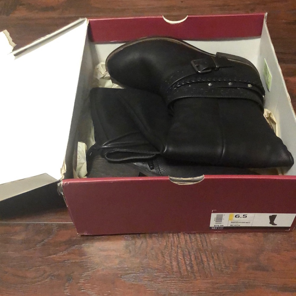 Cute black riding boots